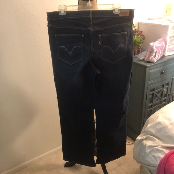 Levi’s 512 Perfectly Shaping Boot Cut Blue Jeans - Picture 3 of 6